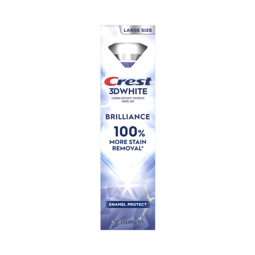 Crest 3D White Brilliance Enamel Protect Toothpaste 3.9 Oz (Pack of 1)