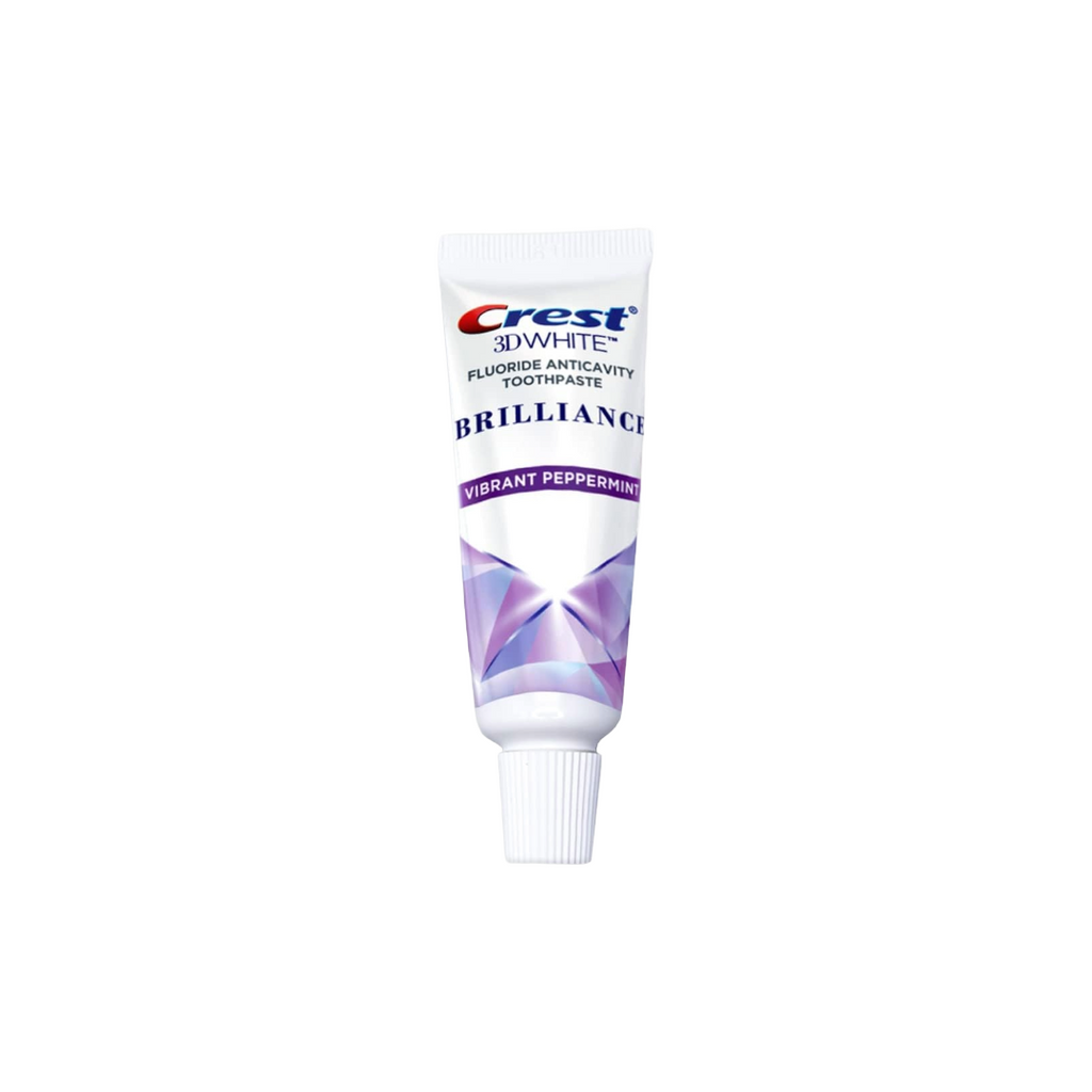 Crest 3D White Brilliance Vibrant Peppermint Travel Size 0.85 Oz Toothpaste (Pack of 1)