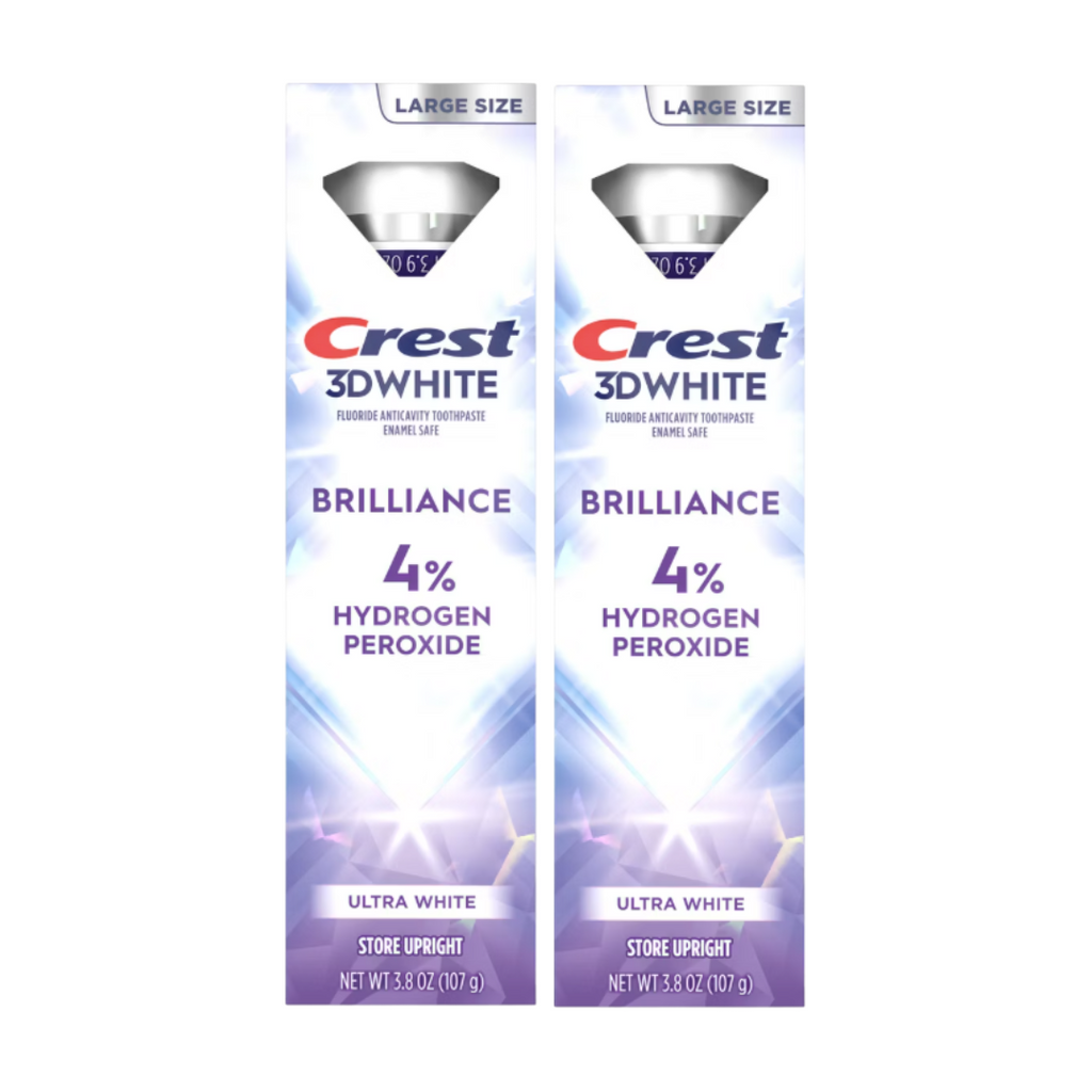 Crest 3D White Brilliance Ultra White Toothpaste 3.8 Oz (Pack of 2)