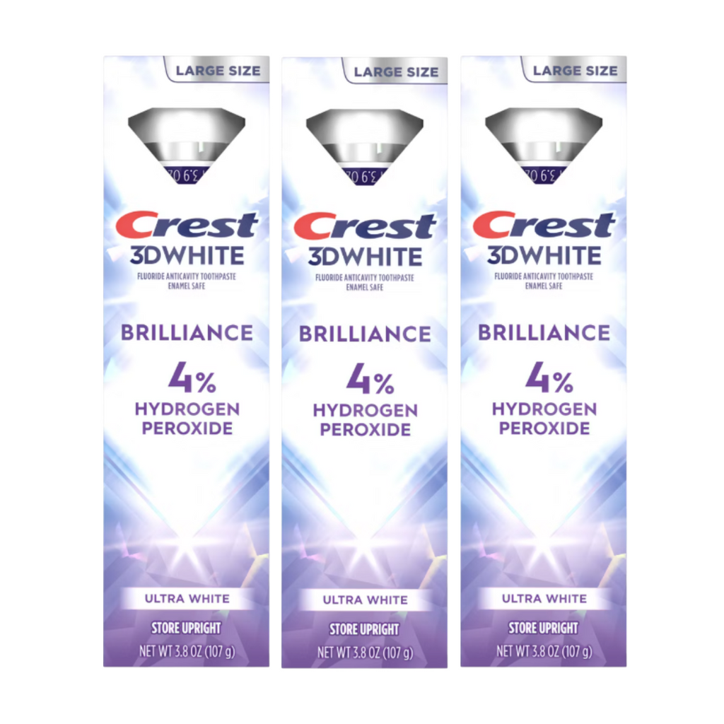 Crest 3D White Brilliance Ultra White Toothpaste 3.8 Oz (Pack of 3)