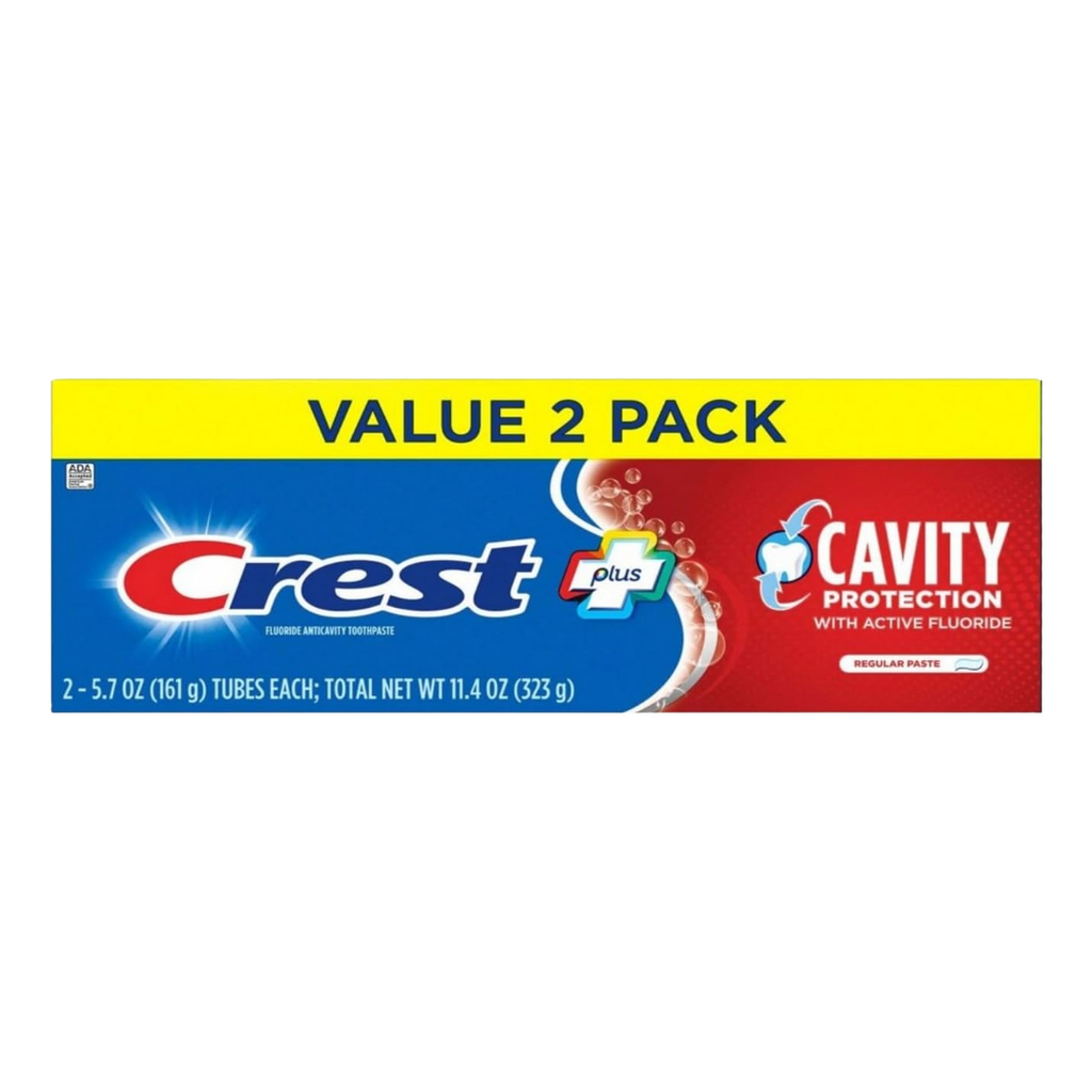 Crest Cavity Protection Regular Paste Twin Pack, 2 Tubes of 5.7 Oz Each (Pack of 1)