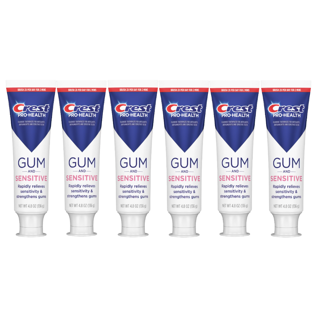 Crest Pro-Health Gum and Sensitive Toothpaste 4.8 oz (Pack of 6)