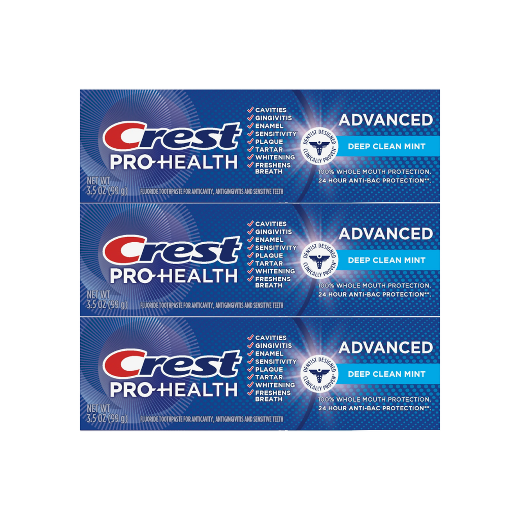 Crest Pro-Health Advanced Deep Clean Mint 3.5 Oz Pack of 3)