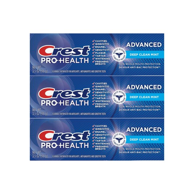 Crest Targeted Clean Crest Pro-Health Advanced Deep Clean Mint 3.5 Oz Pack of 3) | Silver ...