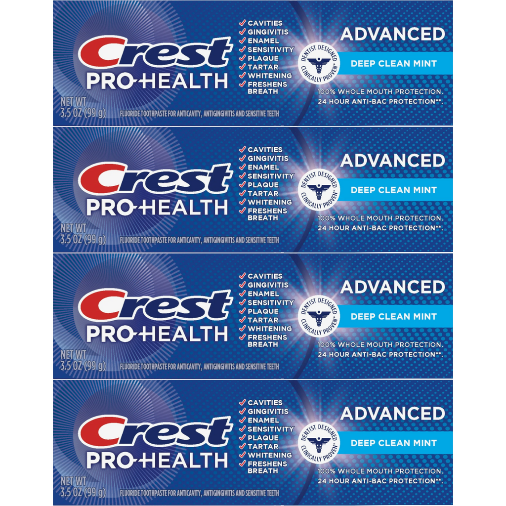 Crest Pro-Health Advanced Deep Clean Mint 3.5 Oz Pack of 4)