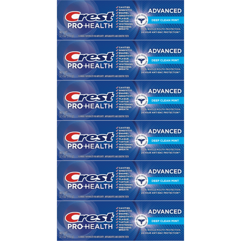 Crest Pro-Health Advanced Deep Clean Mint 3.5 Oz Pack of 6)