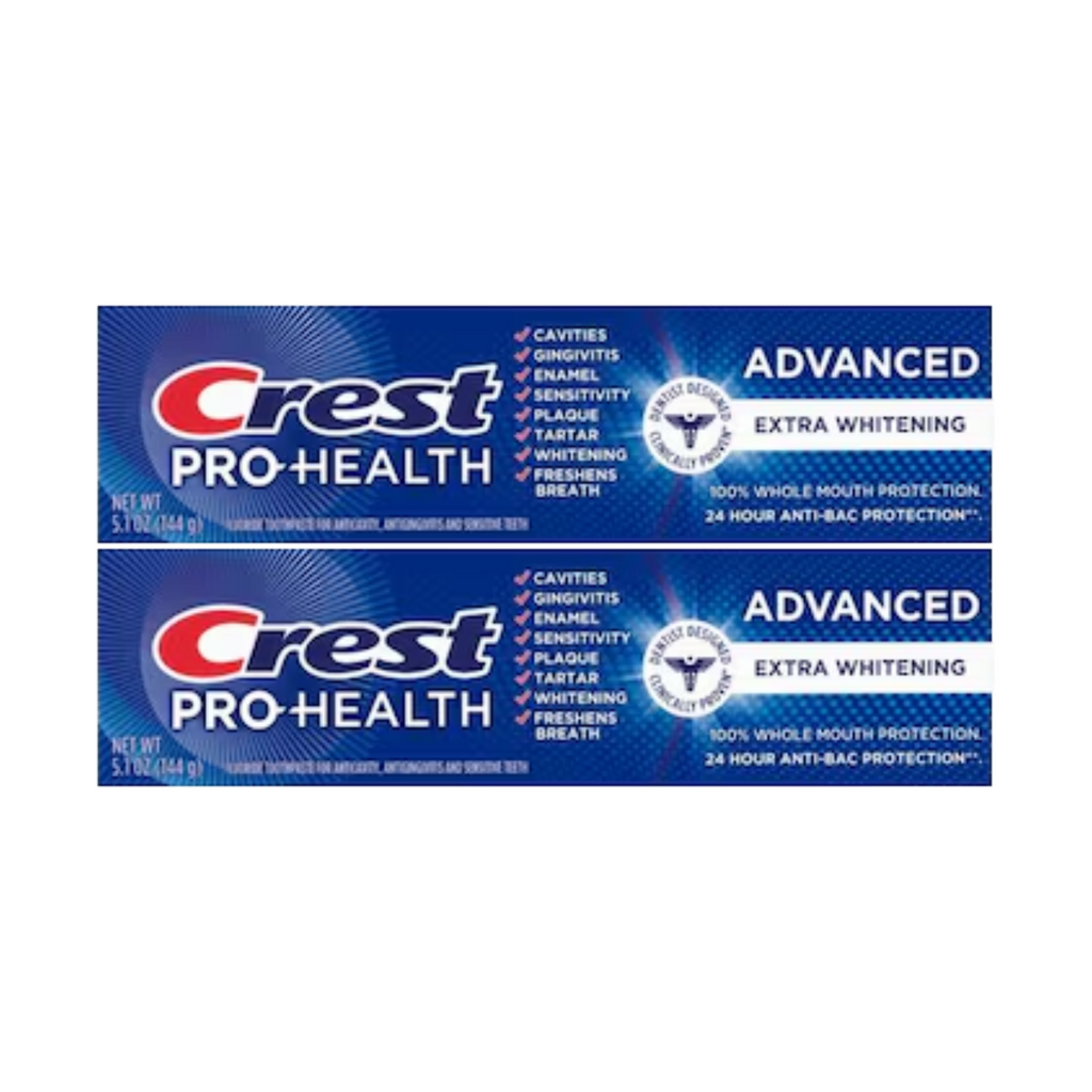 Crest Pro-Health Advanced Extra Whitening Toothpaste 5.1oz (Pack of 2)