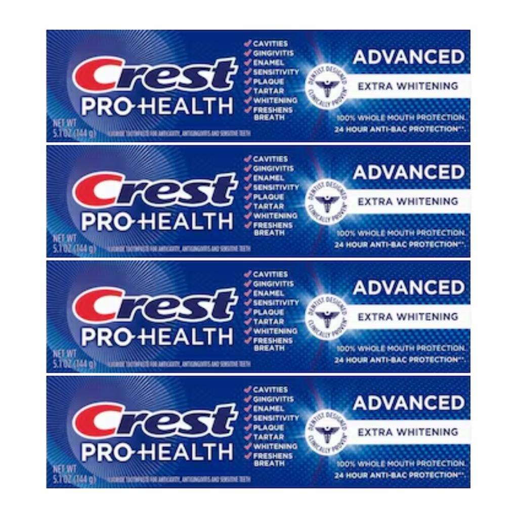 Crest Pro-Health Advanced Extra Whitening Toothpaste 5.1oz (Pack of 4)