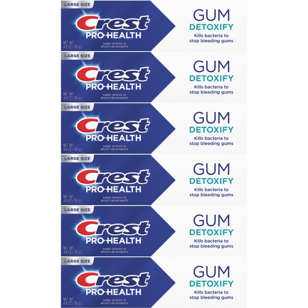 Crest Pro-Health Gum Detoxify Toothpaste 4.8 Oz (Pack of 6)