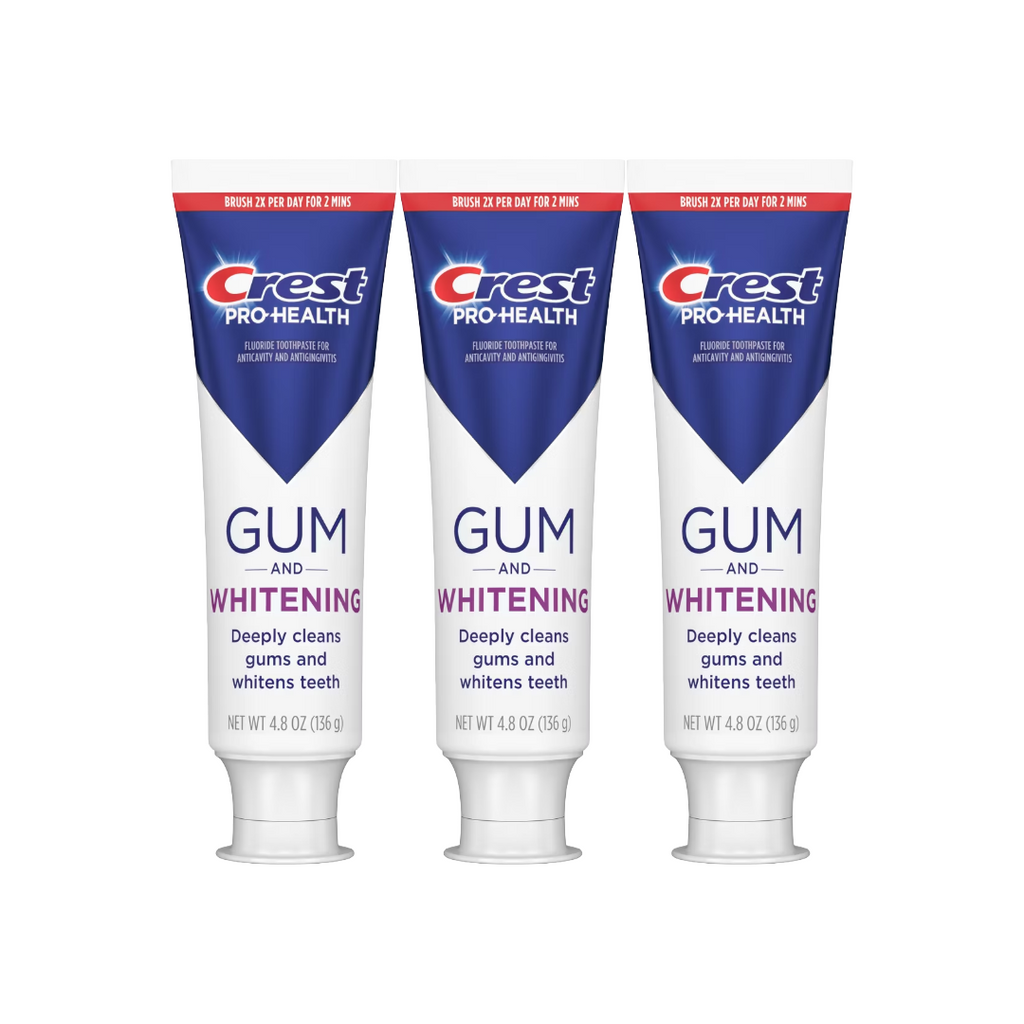 Crest Pro-Health Gum and Whitening Toothpaste 4.8 Oz (Pack of 3)