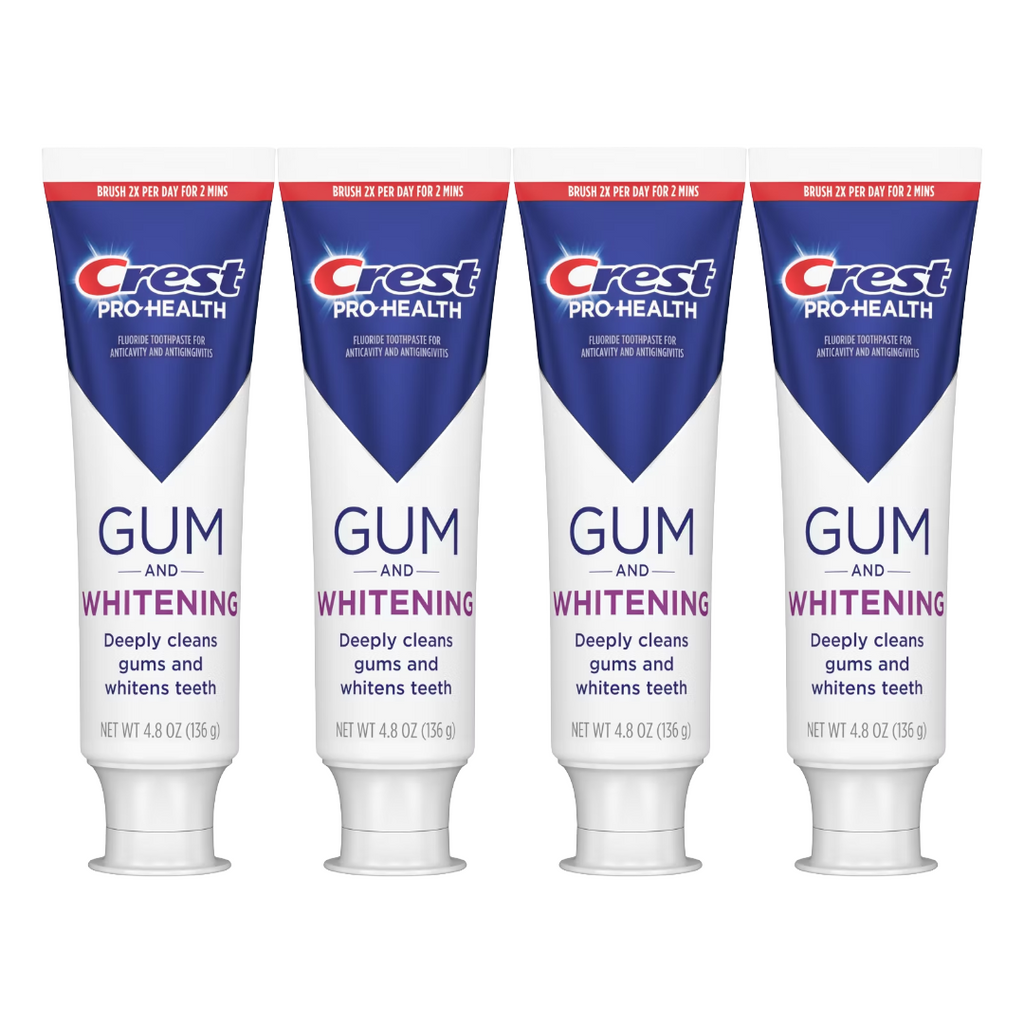 Crest Pro-Health Gum and Whitening Toothpaste 4.8 Oz (Pack of 4)