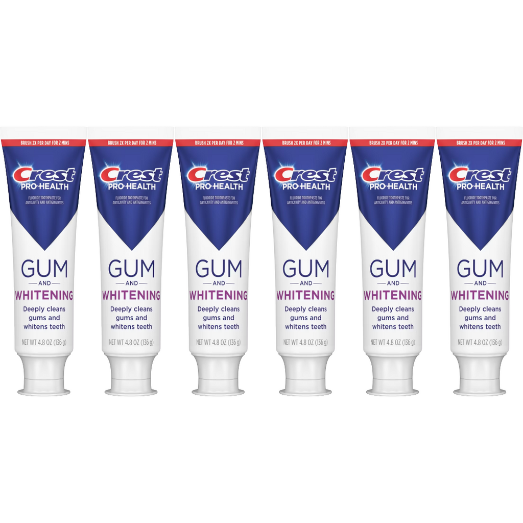 Crest Pro-Health Gum and Whitening Toothpaste 4.8 Oz (Pack of 6)