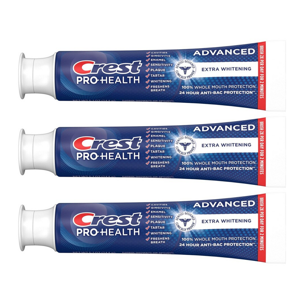 Crest Pro-Health Advanced Extra Whitening Toothpaste 3.5 Oz (Pack of 3)