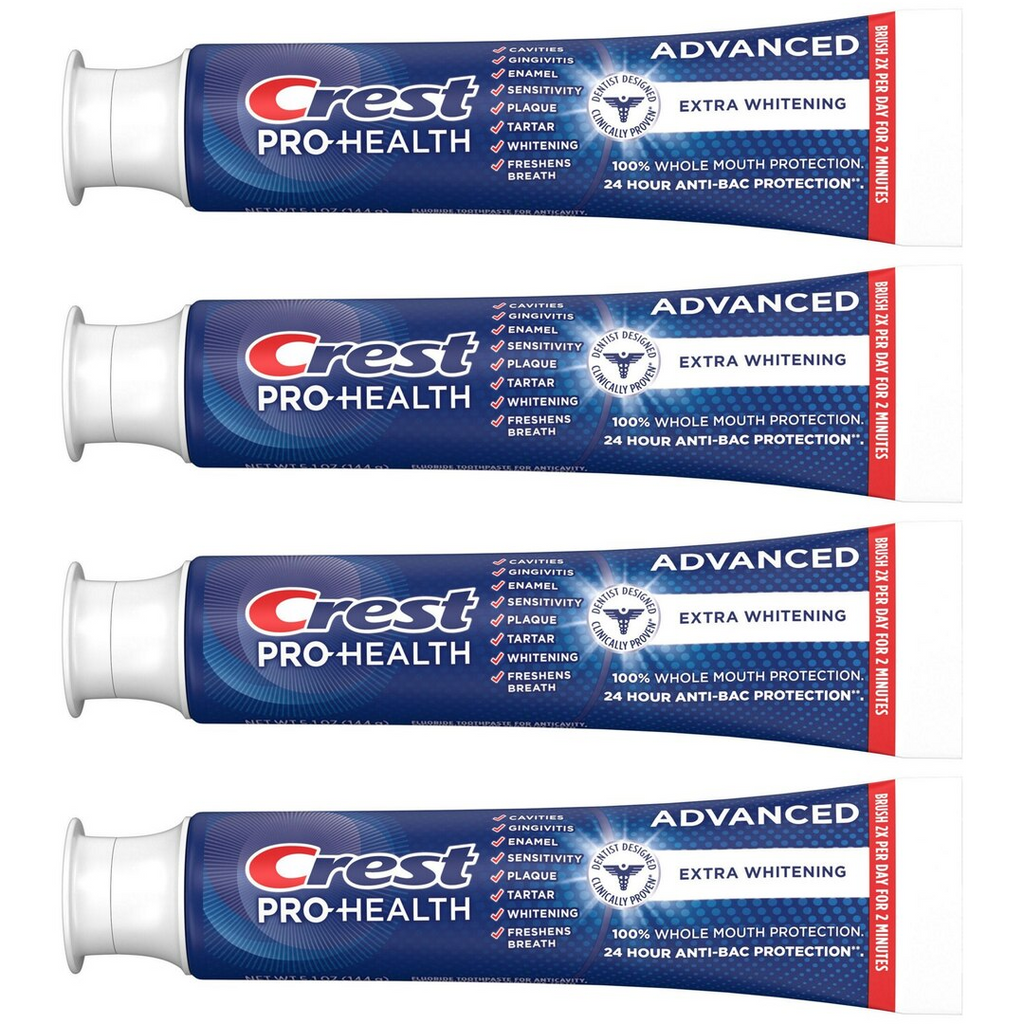 Crest Pro-Health Advanced Extra Whitening Toothpaste 3.5 Oz (Pack of 4)