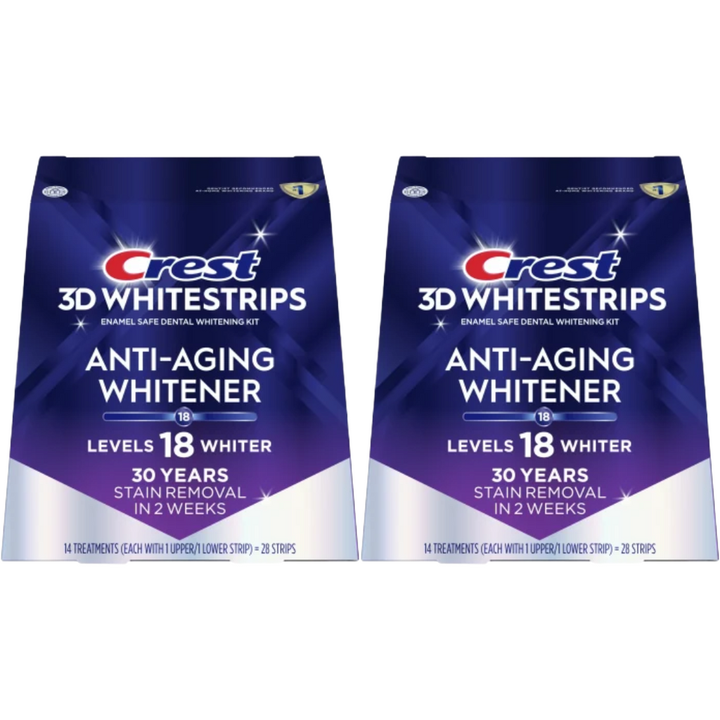 Crest 3D Whitestrip Anti-Aging Strips (Pack of 2)