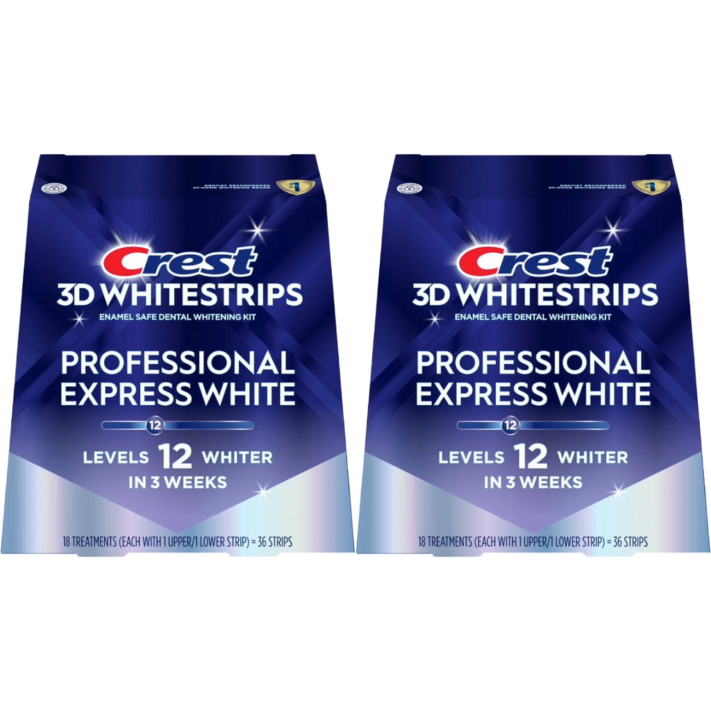 Crest 3D Whitestrips Professional Express Teeth Whitening Kit (Pack of 2)