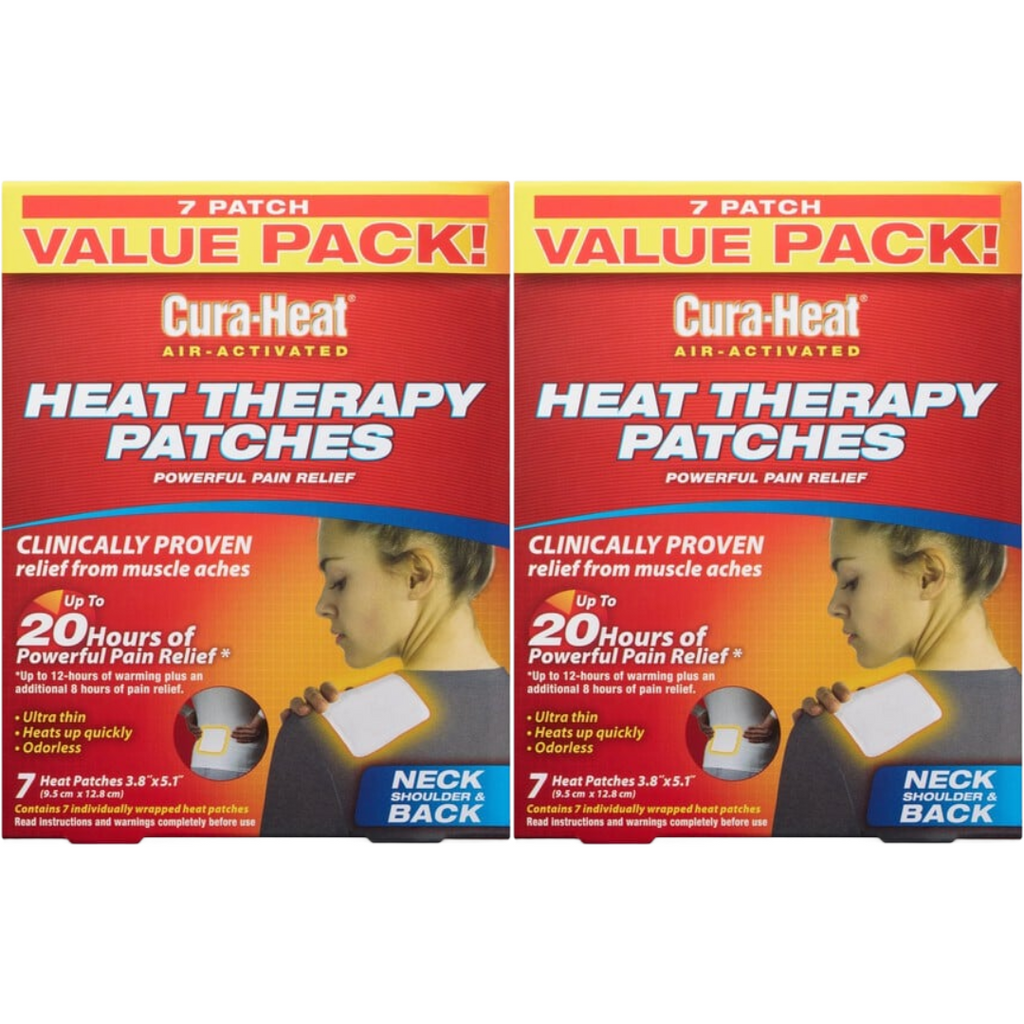 Cura-Heat Air Activated Heath Therapy Patches, 7 Count (Pack of 2)