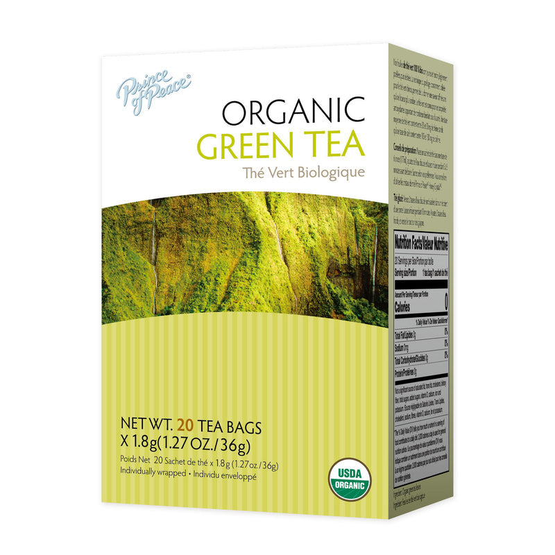 Prince of Peace Organic Green Tea, 20 tea bags