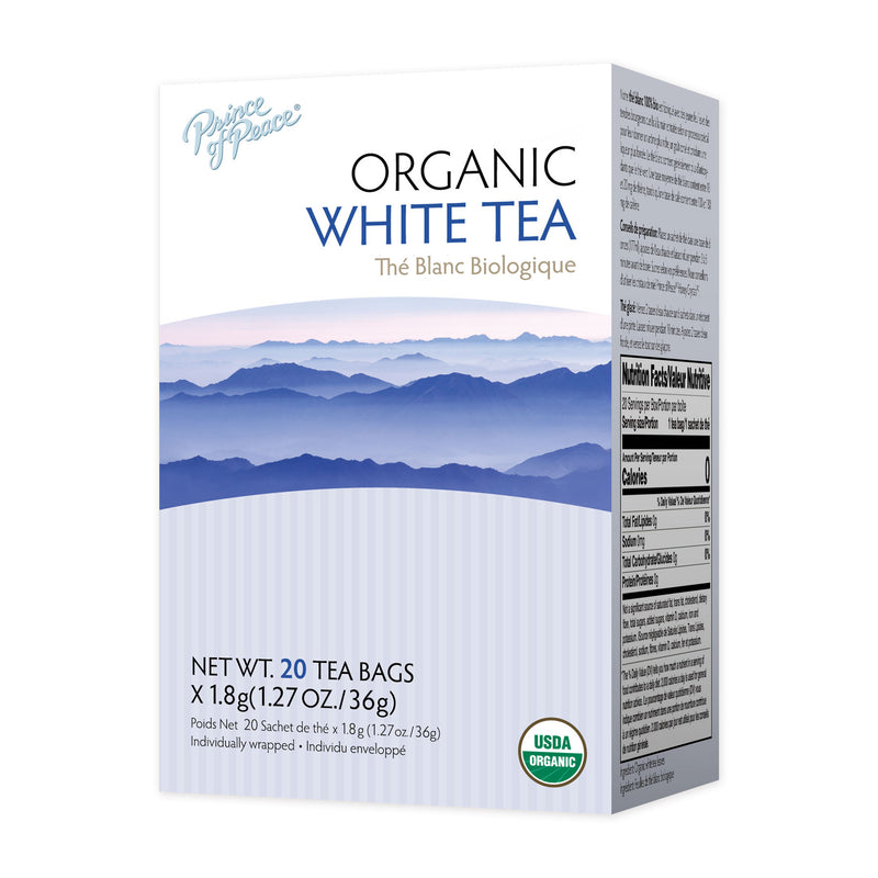 Prince of Peace Organic White Tea, 20 tea bags