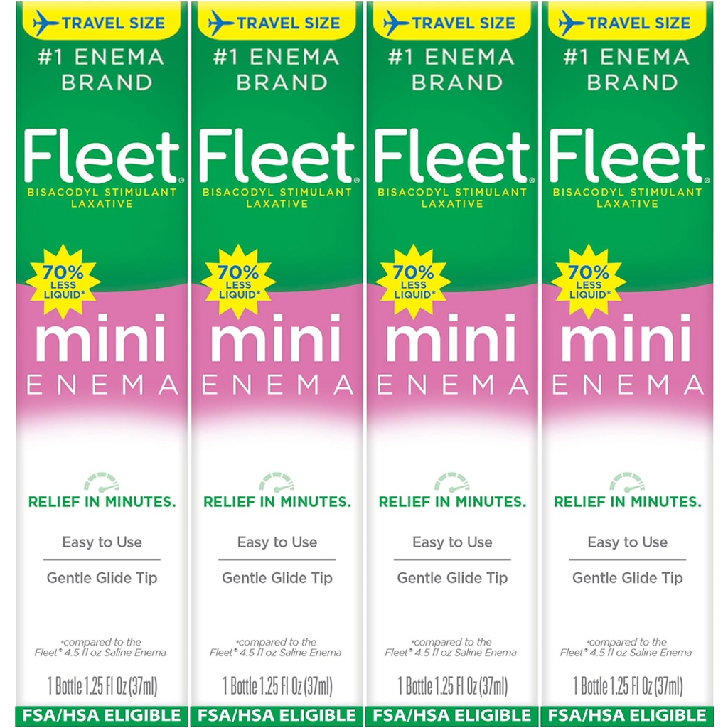 Fleet Mini Enema 1.25 Oz (Pack of 4)