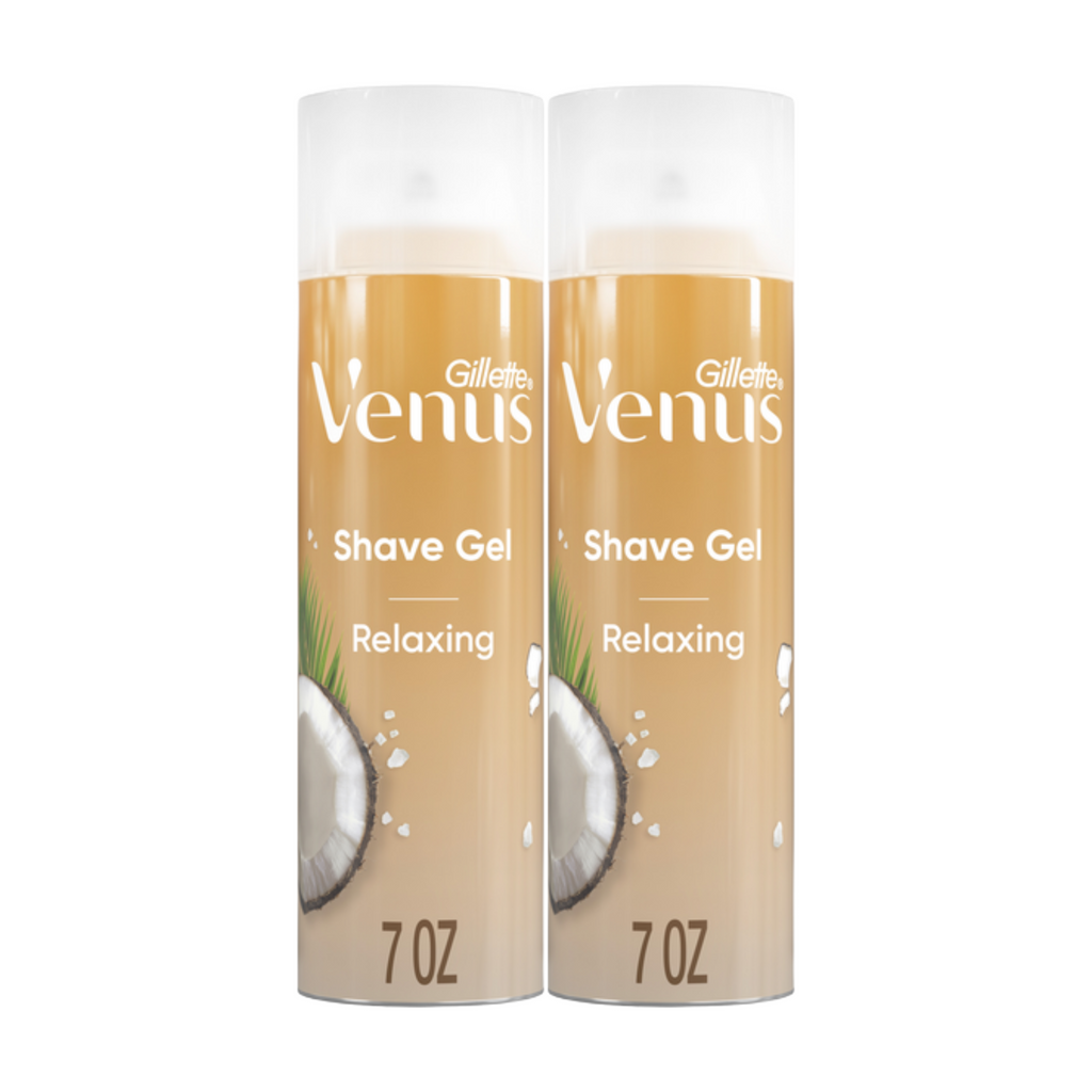Gillette Venus Plus Olay Relaxing Shave Gel 7 Oz (Pack of 2)