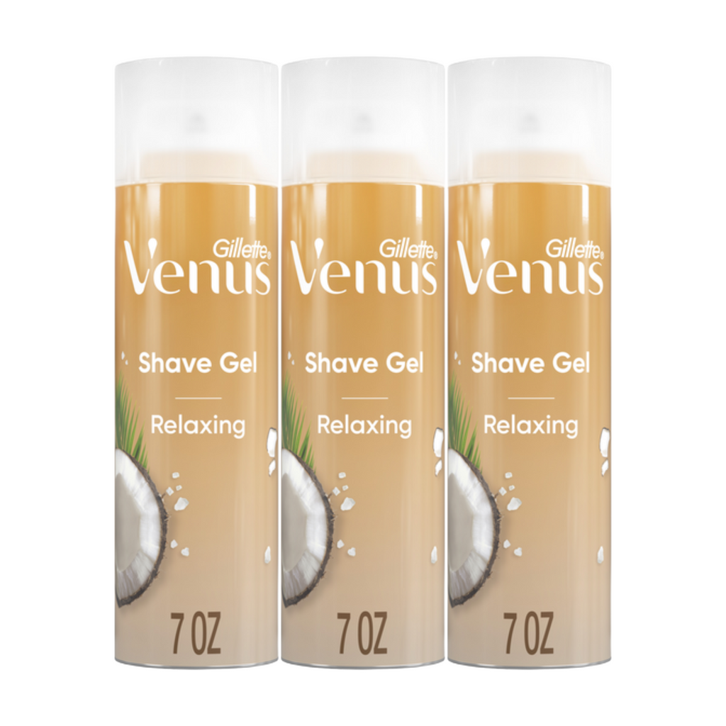 Gillette Venus Plus Olay Relaxing Shave Gel 7 Oz (Pack of 3)