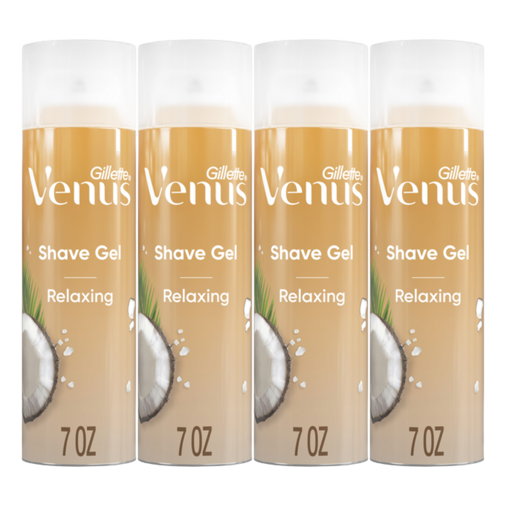 Gillette Venus Plus Olay Relaxing Shave Gel 7 Oz (Pack of 4)