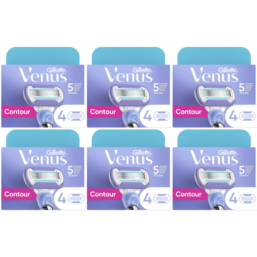 Gillette Venus Deluxe Smooth Swirl 4 Blade Cartridges (Pack of 6)