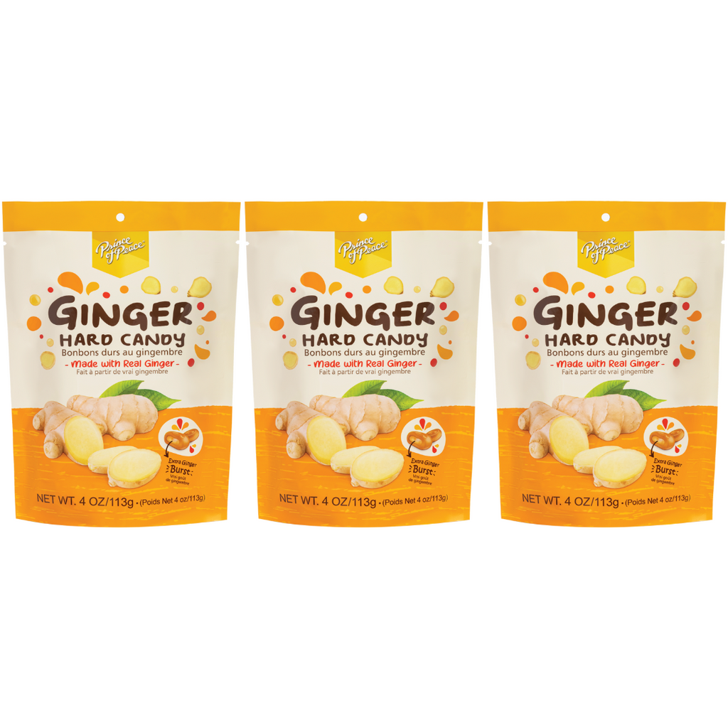 Prince of Peace Ginger Hard Candy, 4oz (Pack of 3)