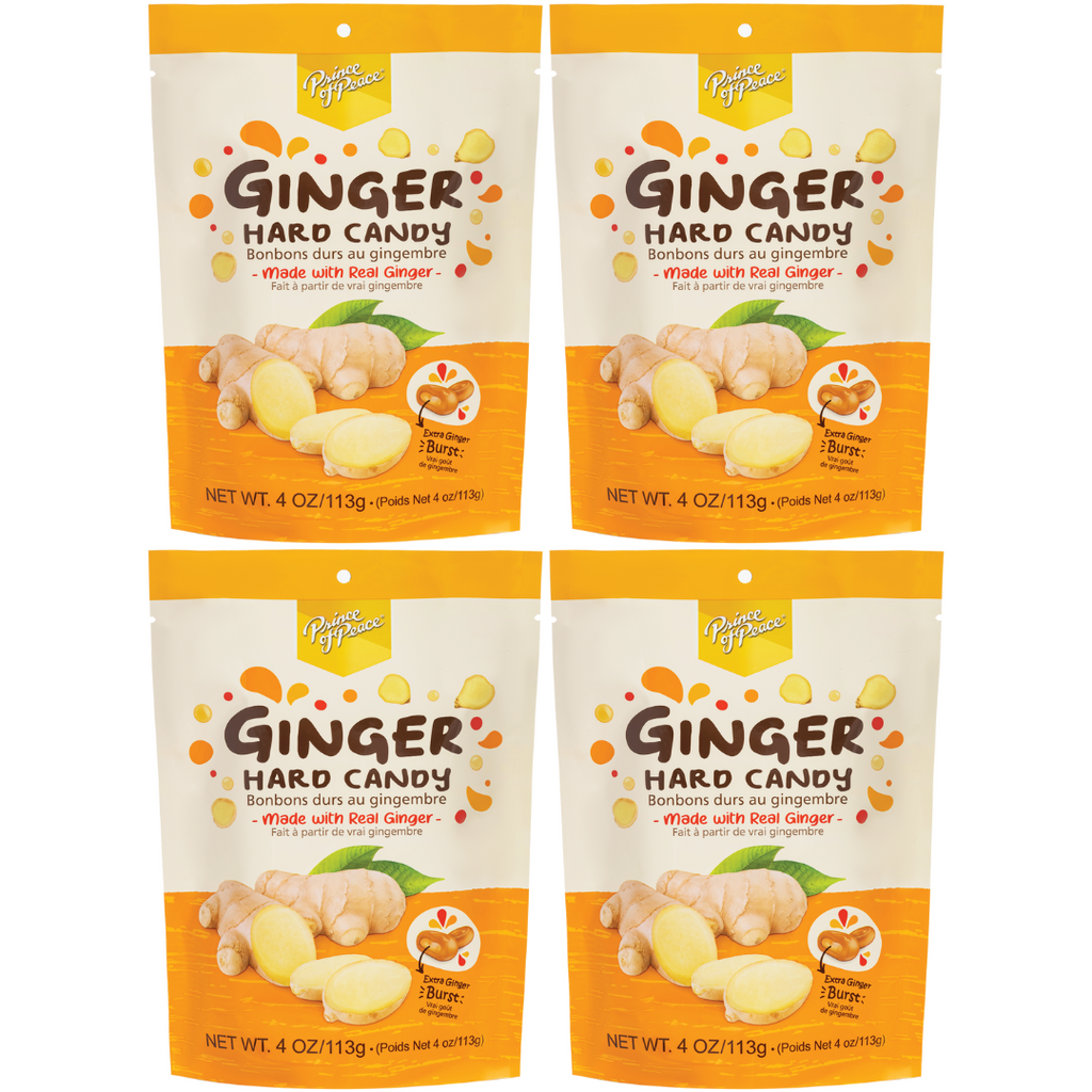 Prince of Peace Ginger Hard Candy, 4oz (Pack of 4)