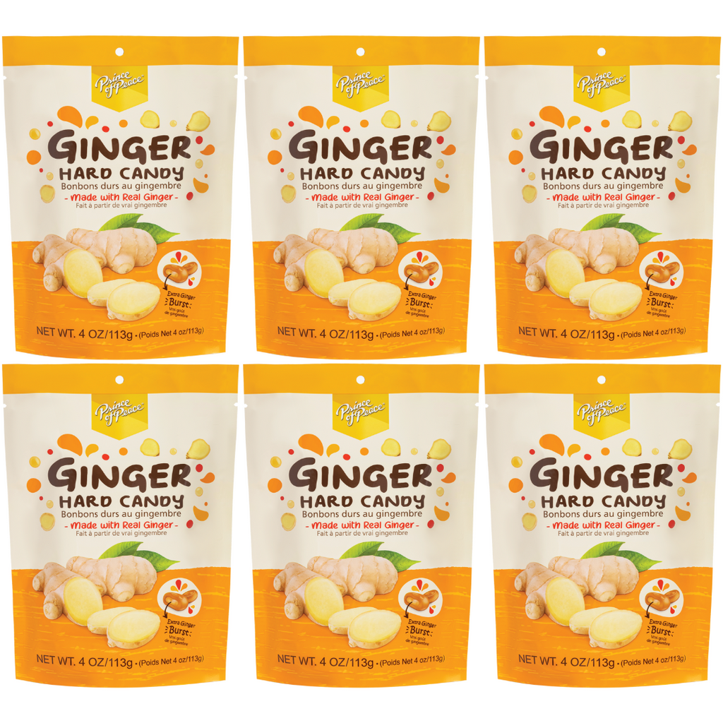 Prince of Peace Ginger Hard Candy, 4oz (Pack of 6)