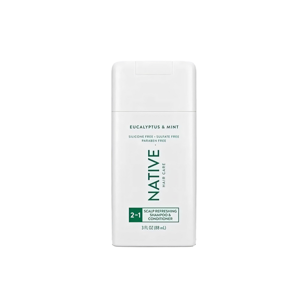 Native Eucalyptus & Mint 2-in-1 Shampoo and Conditioner 3 Oz (Pack of 1)