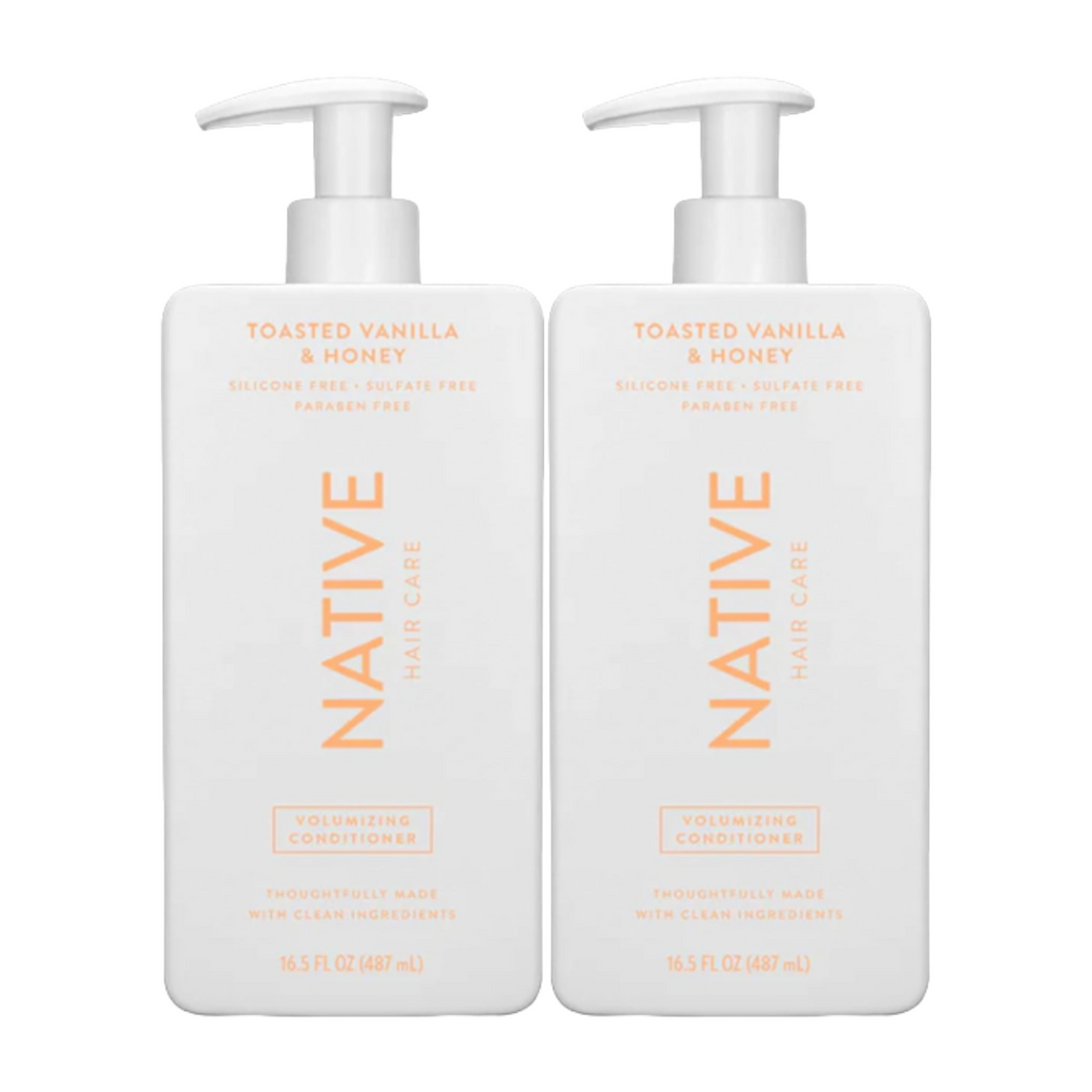 Native Toasted Vanilla and Honey Volumizing Conditioner 16.5 Fl Oz (Pack of 2)