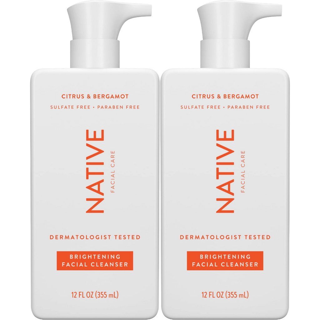 Native Facial Cleanser Brightening Citrus & Bergamot (Pack of 2)