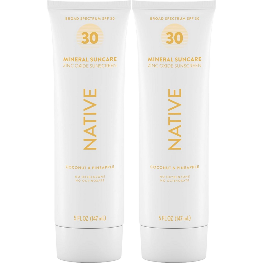 Native Mineral Sunscreen SPF 30 Pineapple & Coconut Scent (Pack of 2)