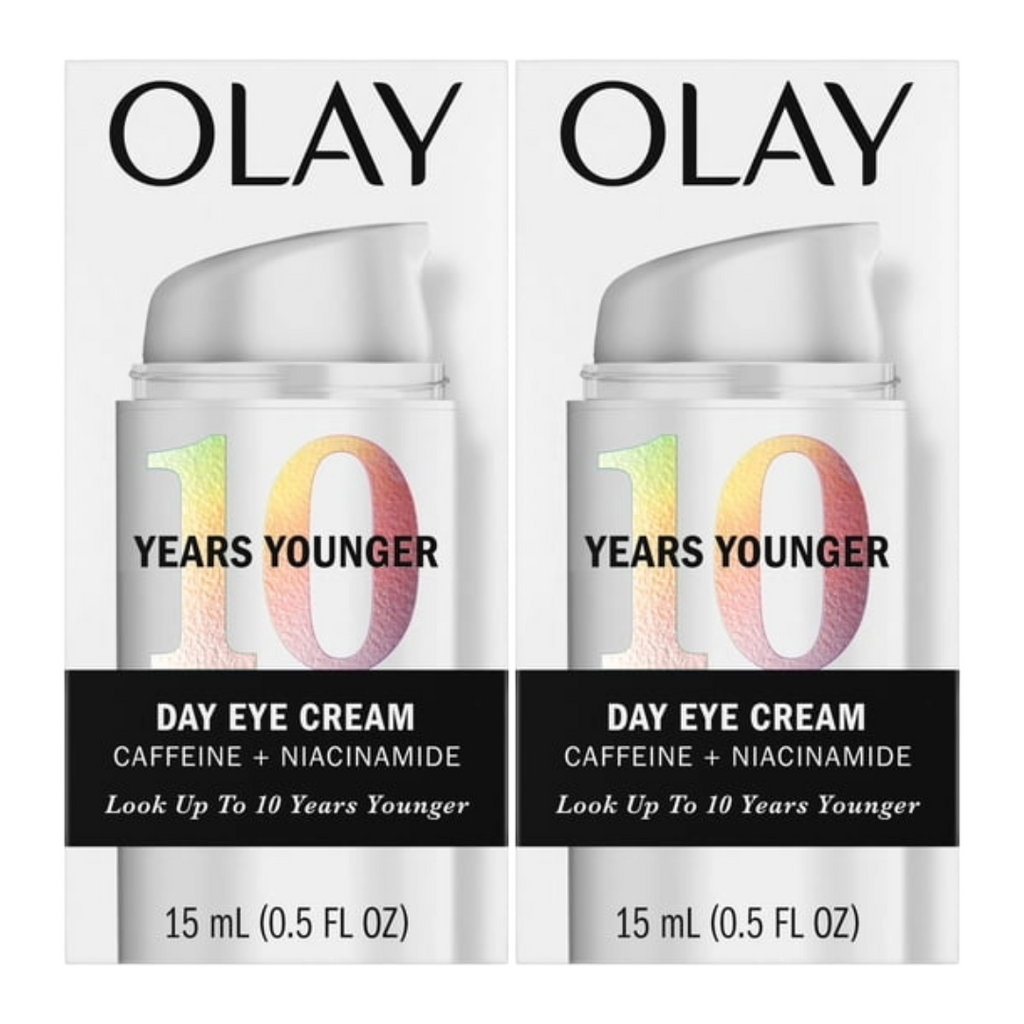 Olay Skin Care 10 Years Younger Anti-Aging Eye Cream with Caffeine + Niacinamide - 0.5 fl oz (Pack of 2)