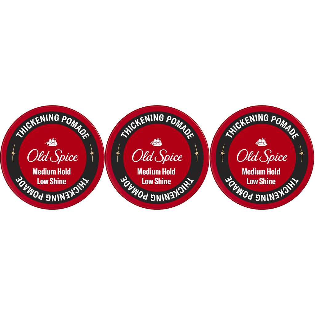 Old Spice Thickening Pomade with Biotin, 2.22 oz (Pack of 3)