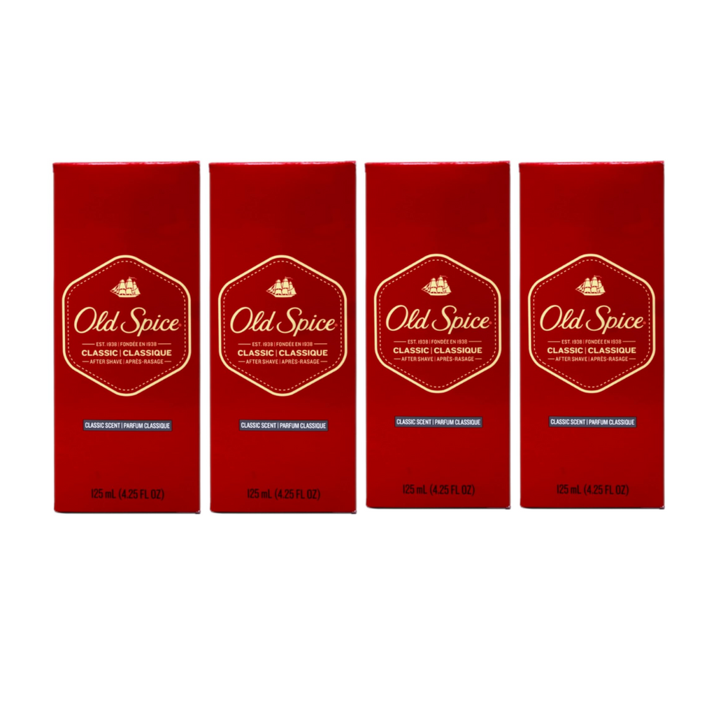 Old Spice Classic After Shave for Men, 4.25 oz (Pack of 4)