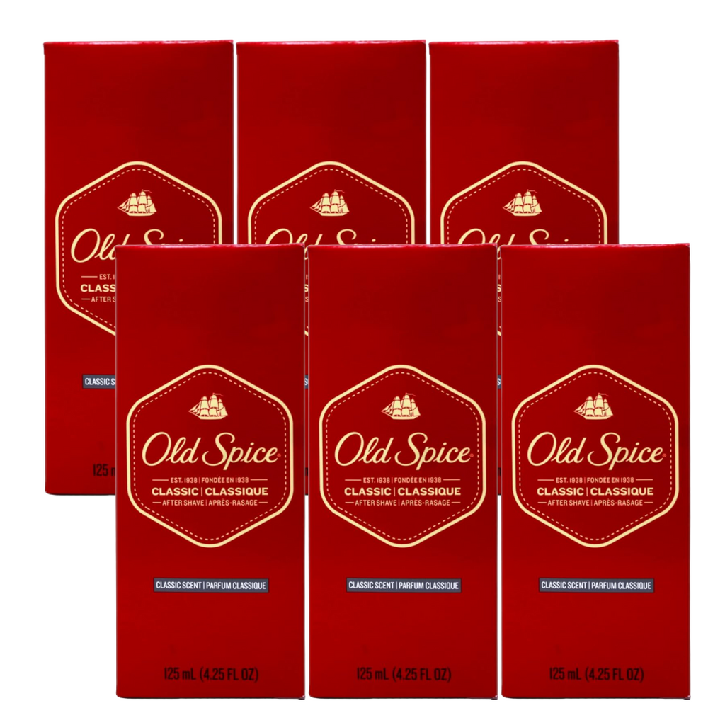 Old Spice Classic After Shave for Men, 4.25 oz (Pack of 6)