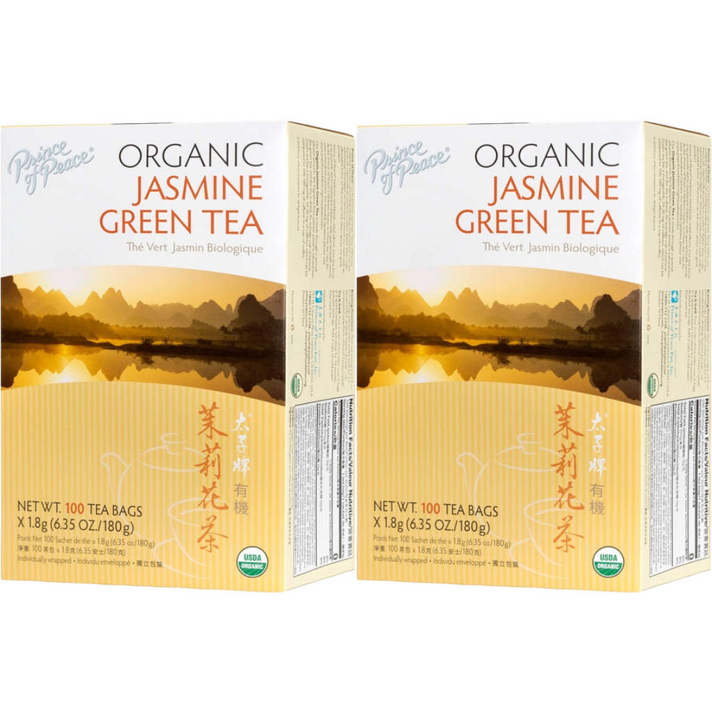Prince of Peace Organic Jasmine Green Tea, 20 tea bags (Pack of 2)