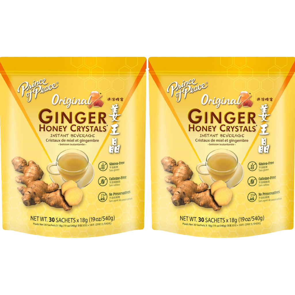 Prince of Peace Instant Ginger Honey Crystals, 30 sachets (Pack of 2)