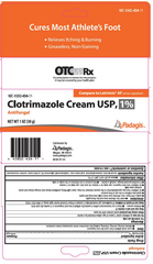 Padagis Clotrimazole Cream USP 1%, Antifungal - Cures Most Athlete's Foot - 1 oz tube