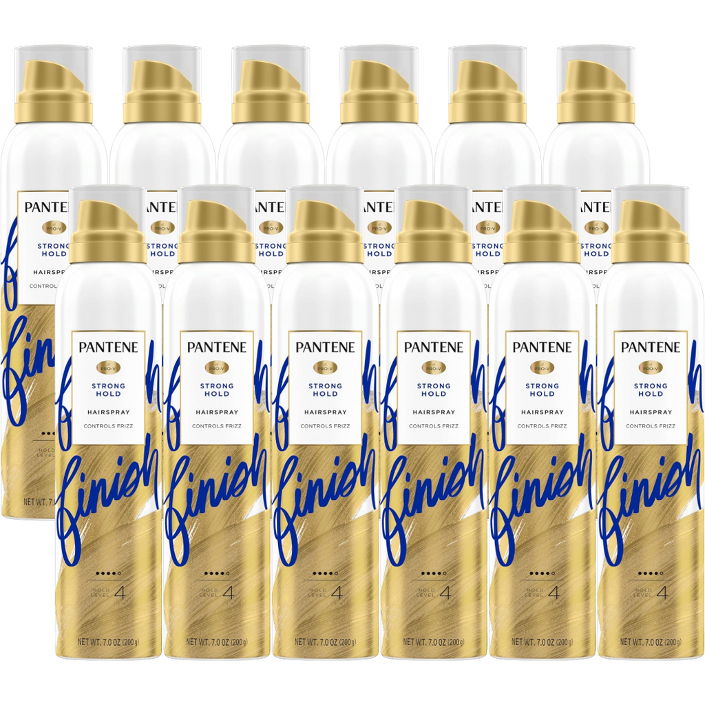 Pantene Pro-V Strong Hold Level 4 Hold Hairspray 7 Oz (Pack of 12)