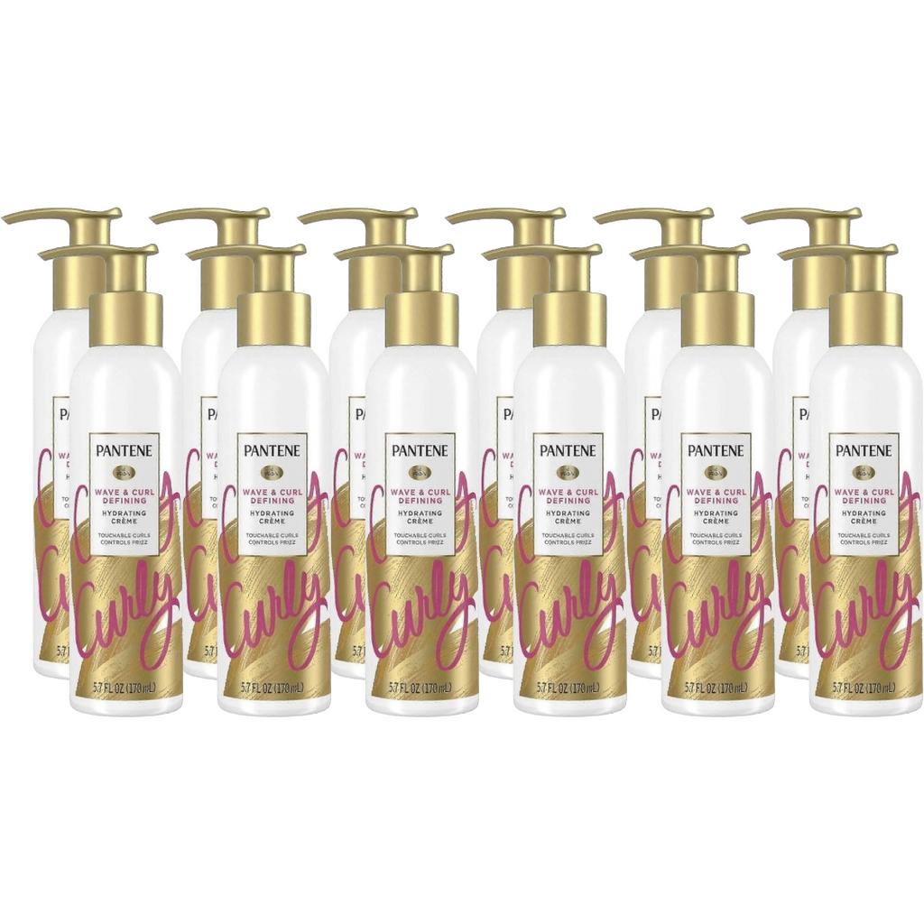Pantene Wave and Curl Defining Hydrating Creme 5.7 Fl Oz (Pack of 12)