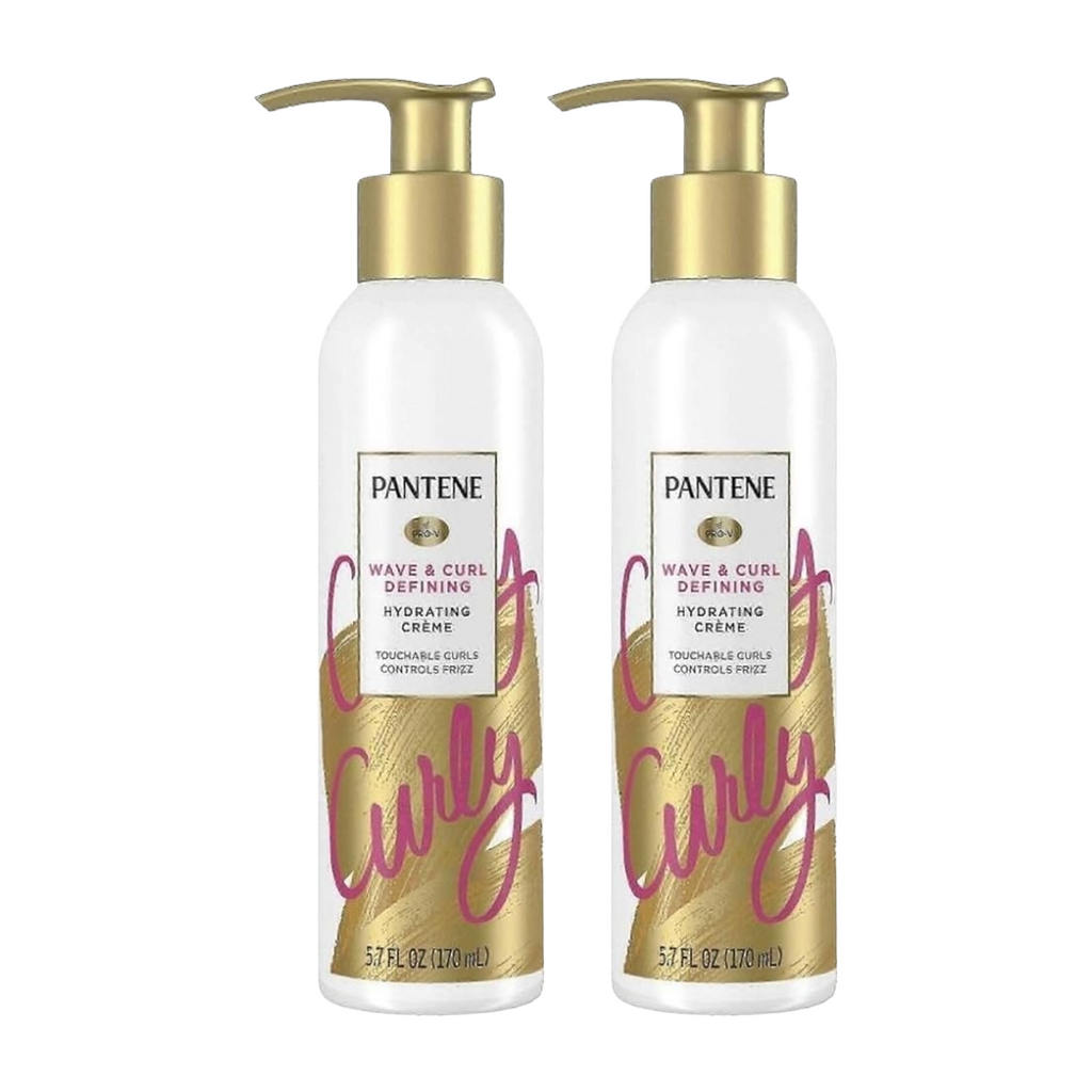 Pantene Wave and Curl Defining Hydrating Creme 5.7 Fl Oz (Pack of 2)
