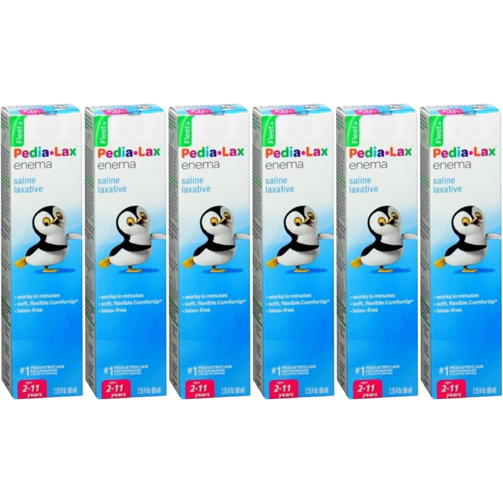 Pedia-Lax Saline Enema, 2.25 Oz (Pack of 6)