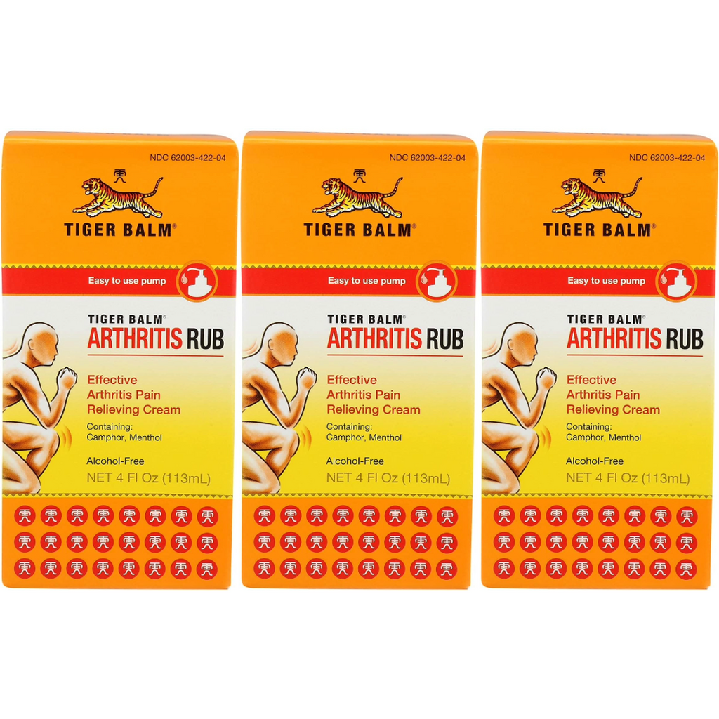 Tiger Balm Arthritis Rub 4 Fl Oz (Pack of 3)
