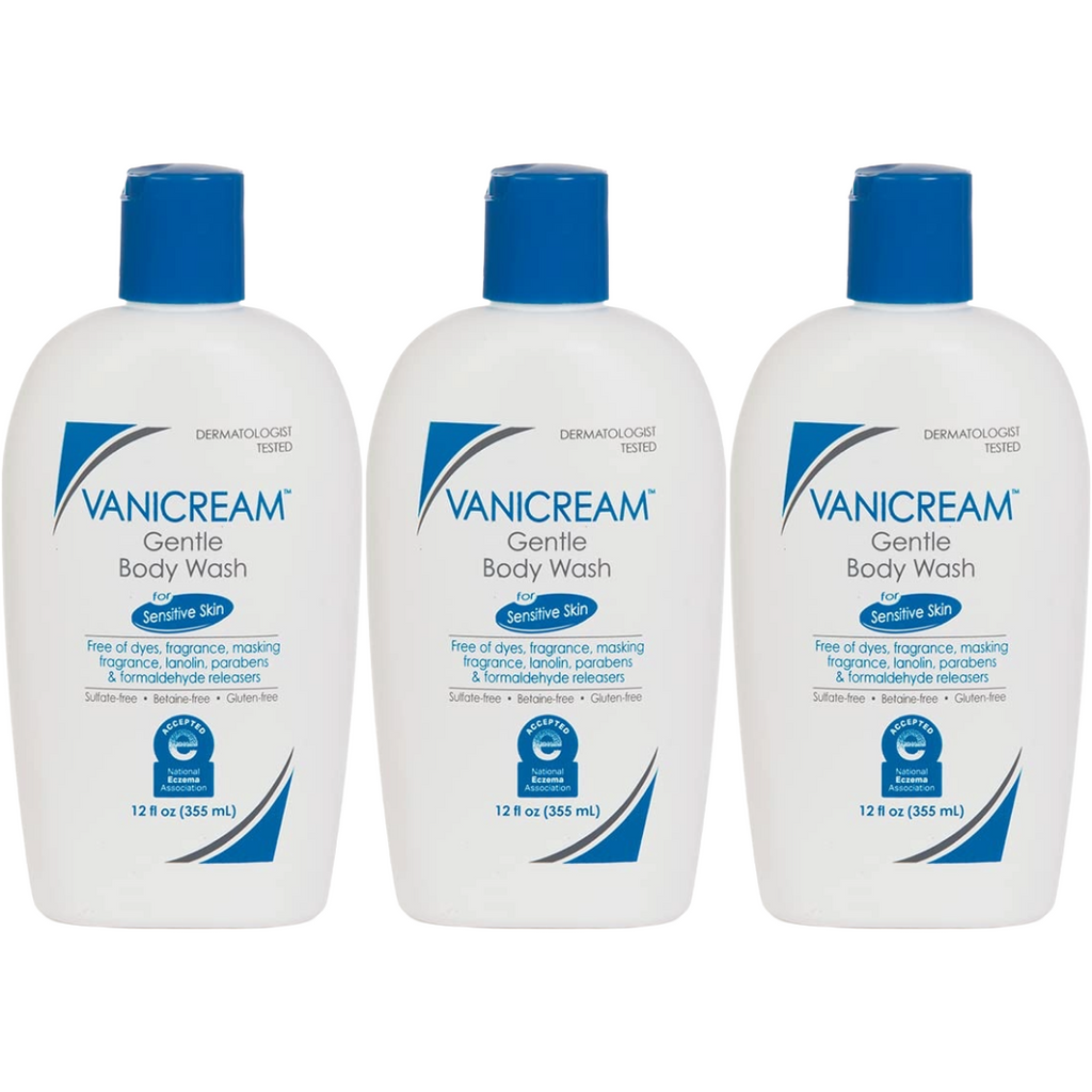 Vanicream Gentle Body Wash, 12 Ounce (Pack of 3)