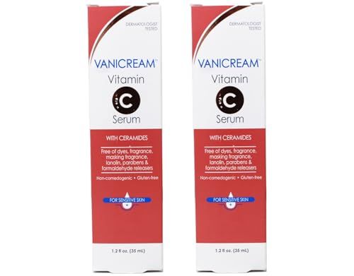 Vanicream Vitamin C Serum For Sensitive Skin, 1.2 fl oz (Pack of 2)