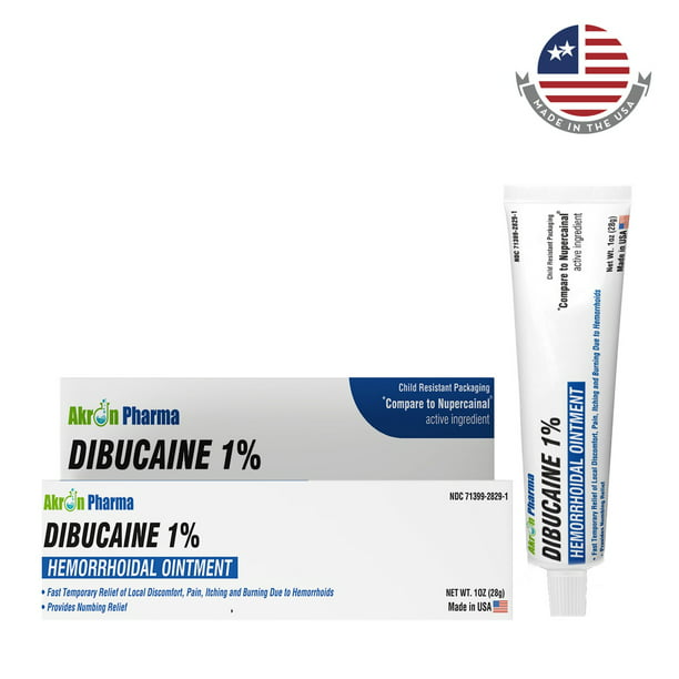 Akron Dibucaine 1% Hemorrhoidal Ointment, 28 Grams